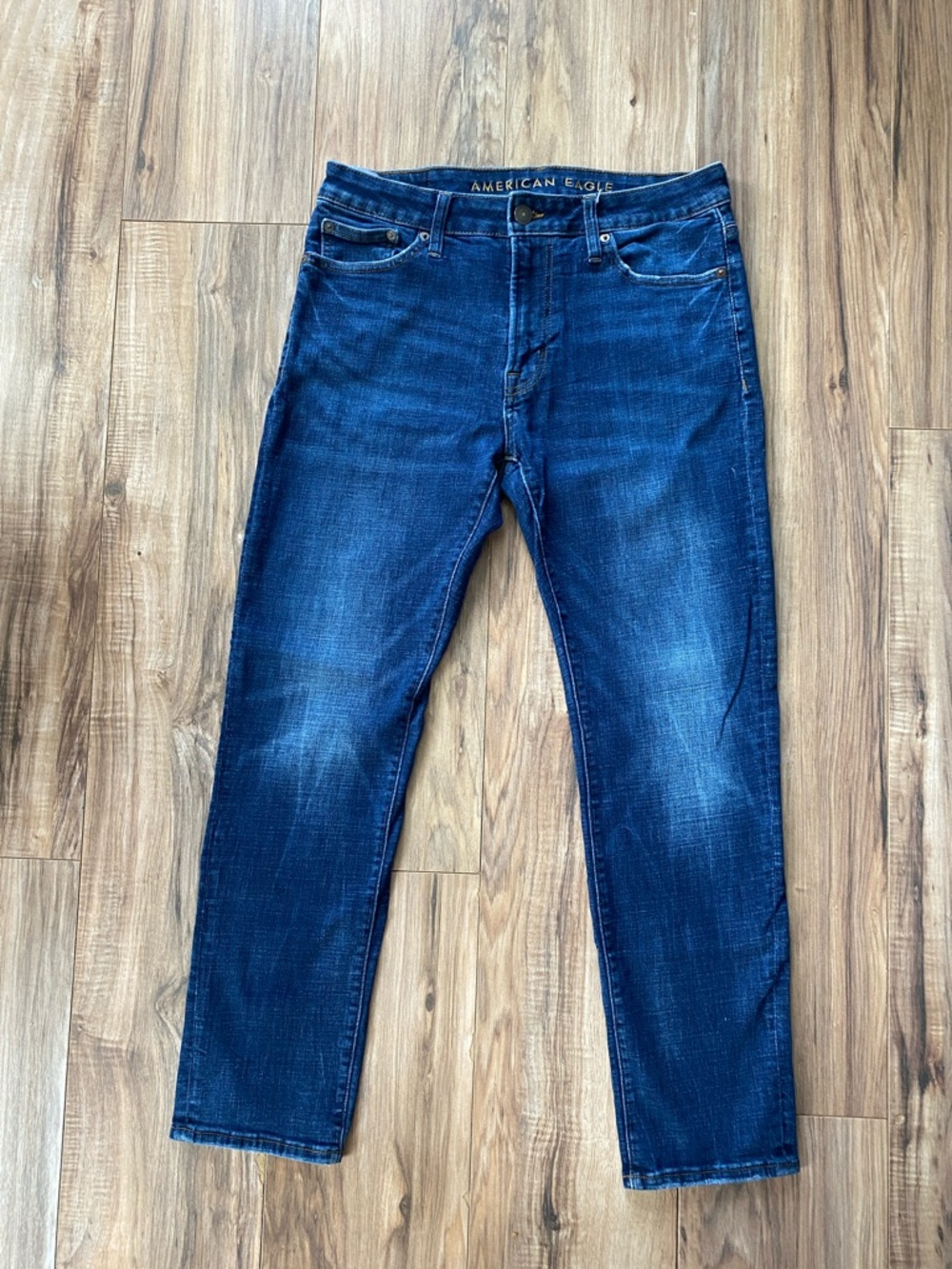 American Eagle men’s Ne(x)t Level Flex Slim fit dark blue jeans